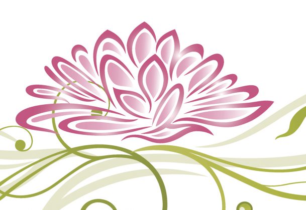 粉红色和绿色的彩色,抽象和金银丝莲