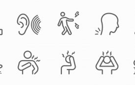 这是一个插图显示不同类型的疼痛