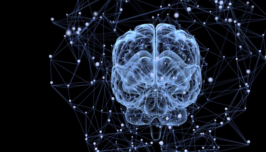 插图的大脑的思维过程