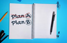 A计划B计划笔记本上的字