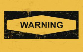 黄色背景的警告标志