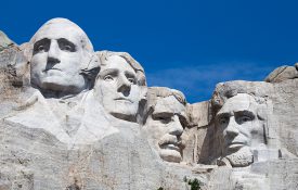 总统们在拉什莫尔山