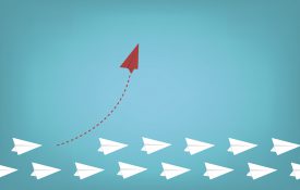 这是一张纸飞机转向的图片