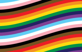 LGBTQIA彩虹骄傲国旗条纹背景